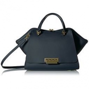 中亚Prime会员 : ZAC Zac Posen Eartha Iconic JUMBO DBL 女士蝙蝠真皮单肩包