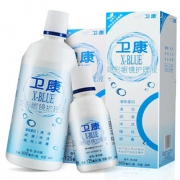 高效杀菌# 卫康 x-blue隐形眼镜护理液500ml+125ml