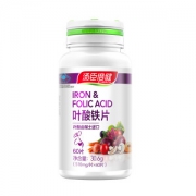 汤臣倍健 R叶酸亚铁片  510mg/片*60片 女性备孕