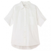 MUJI 无印良品 27SC739 女士短袖衬衫