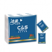洁柔 手帕纸 布艺圆点系列 3层7片18包*2件
