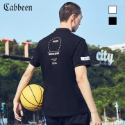 Cabbeen 卡宾 男士弹力棉印花POLO衫 两色