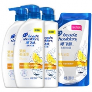 Head & Shoulders 海飞丝 清爽去油洗发露 500ml*3瓶+200ml 69.9元包邮（需用券）