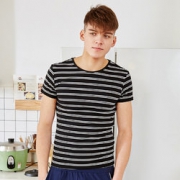舒适加倍！Semir 森马 夏季纯棉运动条纹打底衫