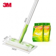 3M X4 思高 可抛式静电除尘布平板拖把  49元包邮
