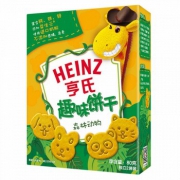 Heinz亨氏 趣味饼干80g*10件+THOMAS 小火车鳕鱼肠20g