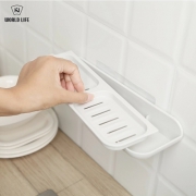 WORLD LIFE 吸盘式双层沥水肥皂盒
