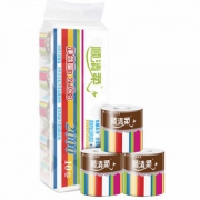 顺清柔 彩虹系列有芯卷纸4层200g*10件