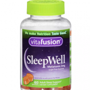 ​Vitafusion Sleep Well 褪黑素改善睡眠软糖 60颗 白茶与水果口味