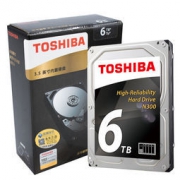 25日0点：TOSHIBA 东芝 N300 系列 6TB 7200转 128M SATA3 NAS(网络存储) 硬盘