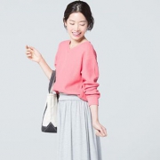 4日0点：UNIQLO优衣库 女装华夫格V领T恤