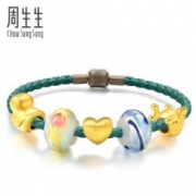 520好礼！Chow Sang Sang 周生生 Charme Murano Glass 86037b 梦幻童话 手链