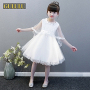 GULULU 女童网纱公主裙蓬蓬裙 送头花
