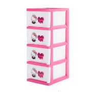 爱丽思 HELLOKITTY儿童4层抽屉式收纳柜*2件