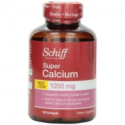 美国原产 Schiff 液体钙软胶囊 1200mg*120粒 比钙片更易于吸收