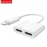 MALELEO 苹果耳机转接头 二合一转接线