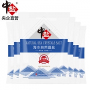 中盐 未加碘海盐 300g*6袋