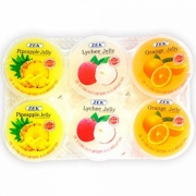 ZEK 三合一水果味果冻85g*6杯*5组