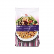 ICA 蓝莓蔓越莓覆盆子麦片 500g *3件