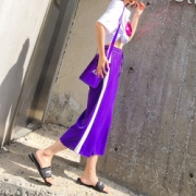 朝莫 女士冰丝阔腿裤