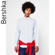 Bershka 巴适卡 06031880406 男士纯色衬衫