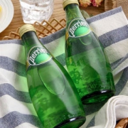 中粮 法国进口 巴黎水原味含气天然矿泉水330ml*24瓶