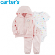 甜美可爱！Carter's 女婴3件套装童装