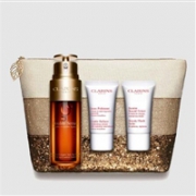 CLARINS 娇韵诗 黄金双瓶 双萃赋活修护精华露 套装（精华露50ml + 美颜霜15ml + 微粒去角质霜15ml）