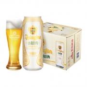 青岛啤酒 全麦白啤500ml*12听*2件