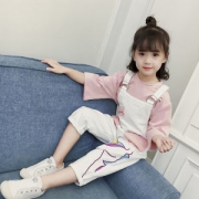 骐童 女童背带裤