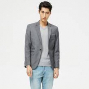 Metersbonwe 美特斯邦威 男基础款梭织西装