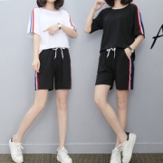 CEENLGOER/橙歌 宽松短袖两件套运动套装女 38包邮