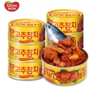 韩国进口 东远 辣椒金枪鱼罐头 100g*6罐