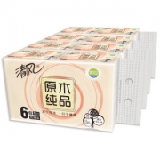 清风 原木纯品抽纸 130抽*3层*24包