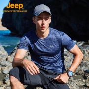 Jeep 吉普 男士冰丝透气速干短袖T恤