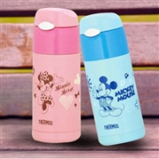 补货！Thermos膳魔师 FHL-400FDS儿童吸管杯400ml 迪士尼米妮款