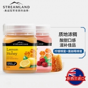 Streamland 纯天然野生柠檬蜂蜜250g+蔓越莓蜂蜜250g 新西兰进口