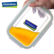 韩国原产 Glasslock 耐热抗摔钢化玻璃 密封保鲜盒 饭盒 1000ml