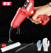 DIY达人必备！家用热熔胶枪 20W+10根胶棒  可调温
