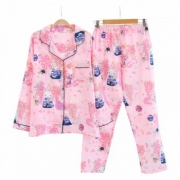 FIRSTMIX 春季新款日系印花和服家居服套装