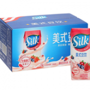 美式豆饮！Silk 混合莓果味调制豆奶饮料 245ml*15包 礼盒装