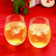 Narumi 鸣海 雪花&星星 玻璃对杯 260ml *2件
