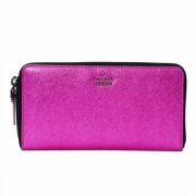 Kate Spade 女士玫粉色时尚长款拉链钱包