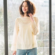 UNIQLO优衣库  女士全棉蕾丝T恤