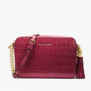 Michael Kors Ginny Embossed-Leather 女士斜挎包