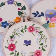 East Cross Stitch/东方美绣 欧式苏绣diy手工布艺材料立体丝带绣