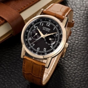 CITIZEN 西铁城 AO9003-16A/AO9003-08E 小牛皮表带男表