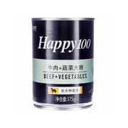 顽皮 happy100黑标牛肉蔬菜全犬罐头375g*3件