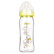 Pigeon 贝亲 AA151 Disney系列 自然实感宽口径玻璃彩绘奶瓶 240ml 240ml *2件