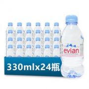 evian 依云 天然矿泉水 330ml*24瓶 塑料瓶